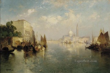  Venice Works - Venice seascape Thomas Moran